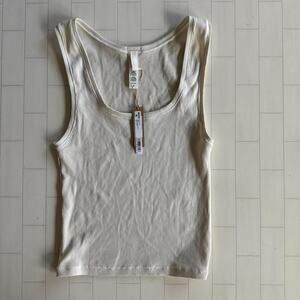 NWT SKIMS Cotton Rib Tank - Bone M*